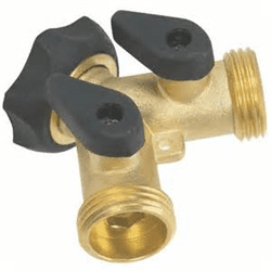 Melnor Plastic 2 Way "Y" Connector With Double Shut-off